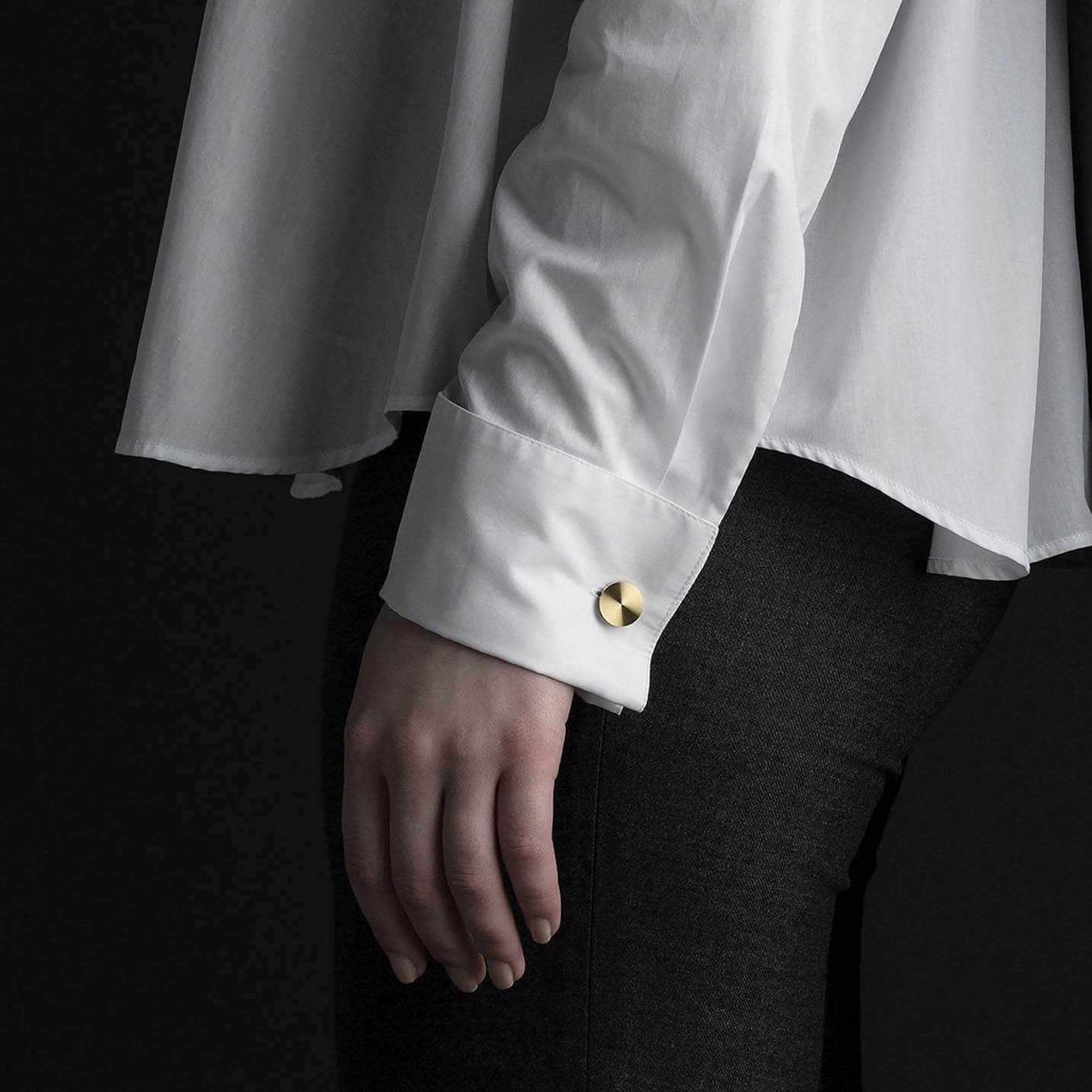 Brass Cufflink - Minimalux